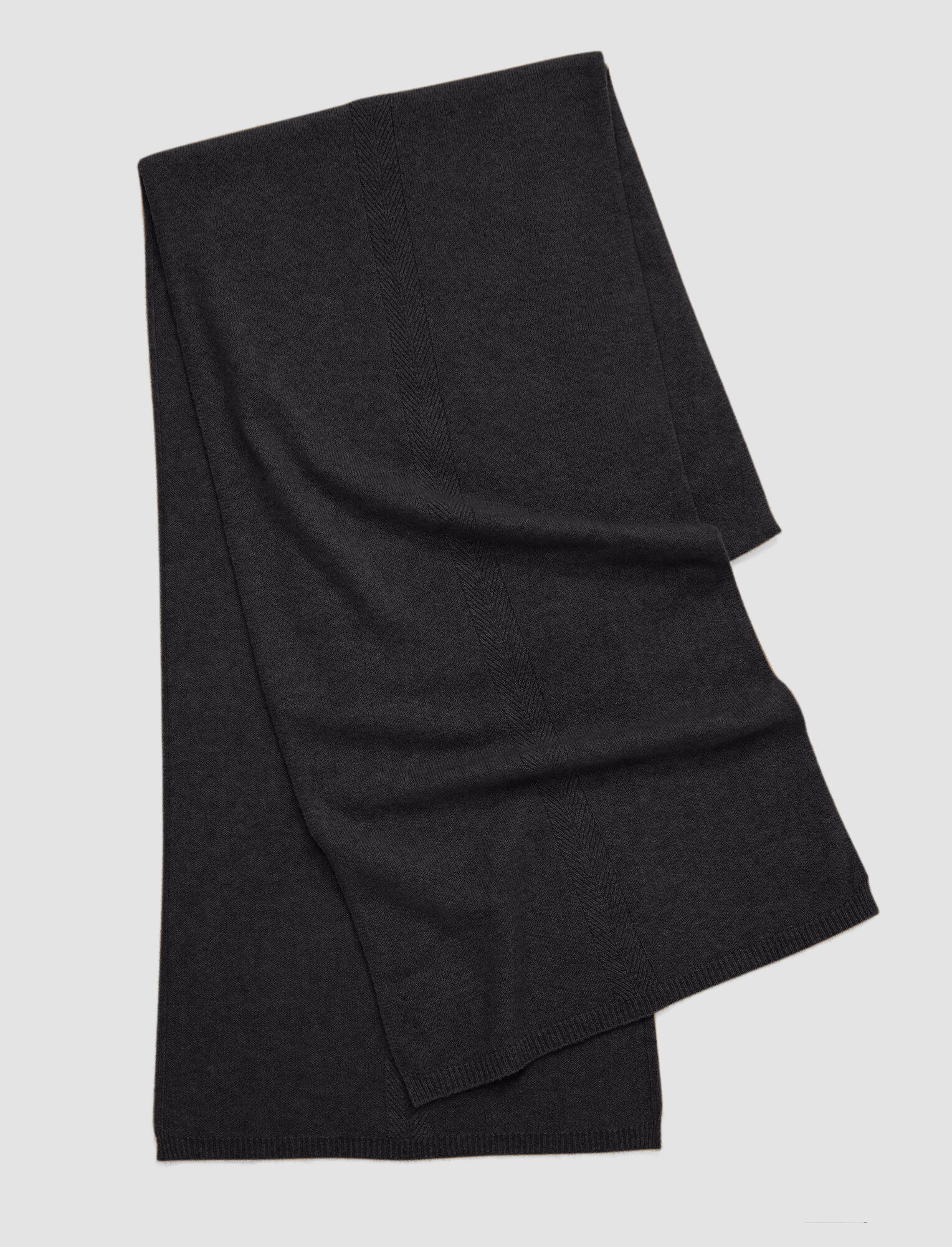 Joseph, Brushed Cashmere Scarf, in Charcoal